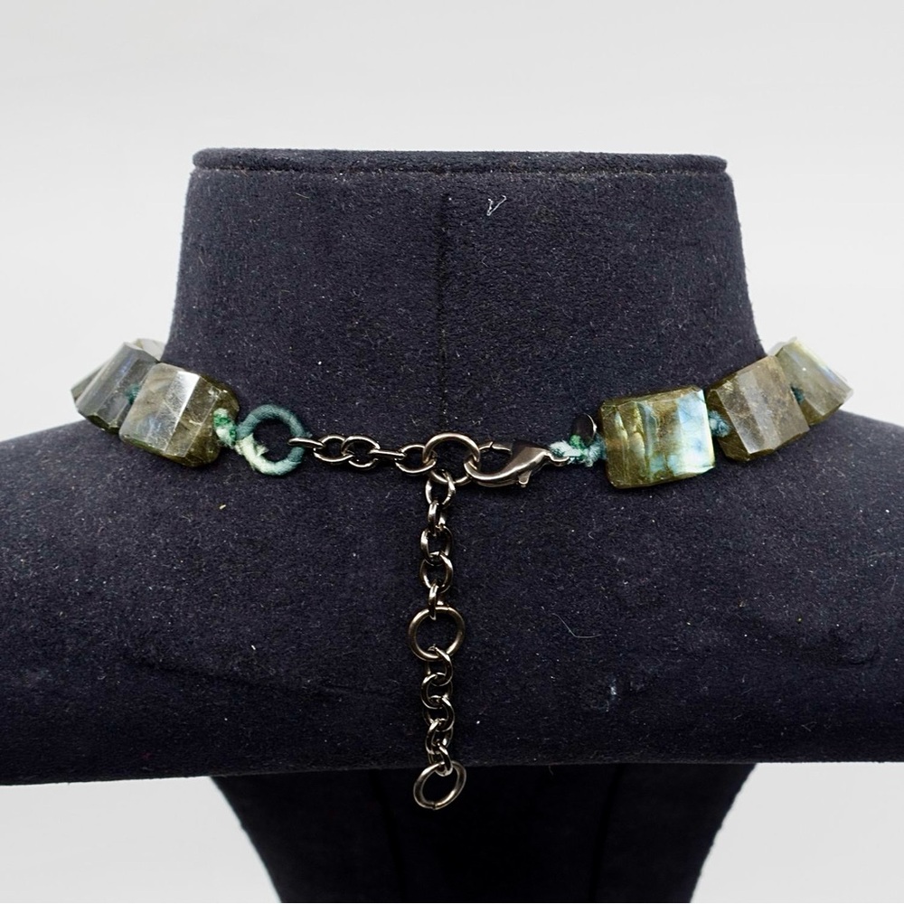 ALEXIS BITTAR Labradorite Torsade Bib Necklace - Picture 5 of 5